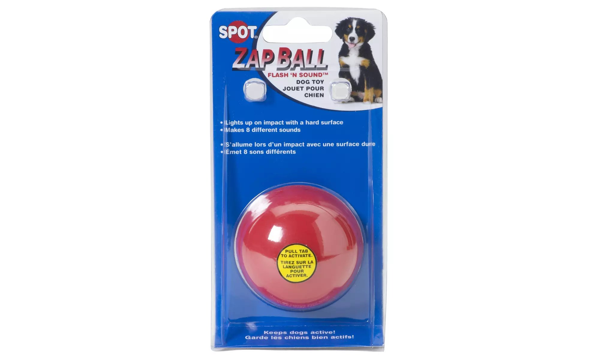 Zap Ball Flash 'n Sound Dog Toy - Second Medium