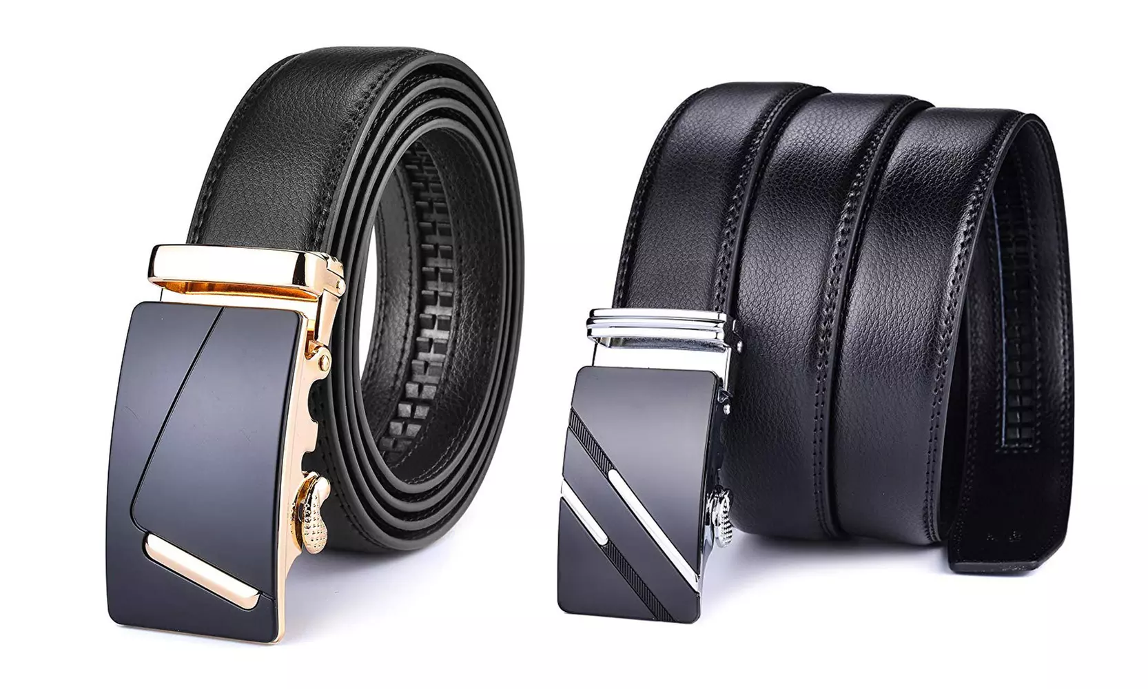 One or Two Adjustable Leather Belts - Primary Image