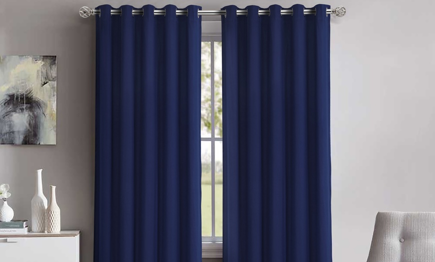 Image 2: Clearance Eyelet Curtains 
