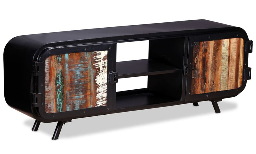 Image 5: Reclaimed Wood TV Cabinet