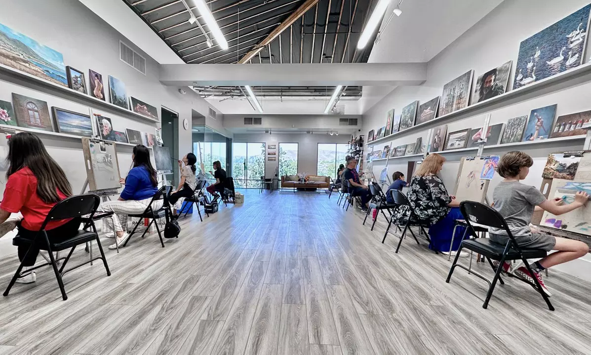 One, Two, or Three Classes for a 2-Hour Fine Art Class for One