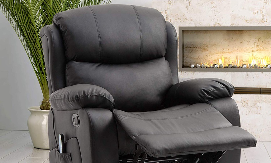 Image 17: Padded Recliner Armchair