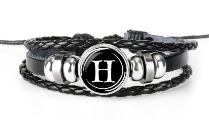 Image 9: Bracelet initiale pour homme