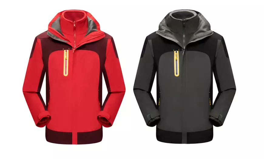 Image 13: Unisex Waterproof Windproof Outdoor Ski Jacket