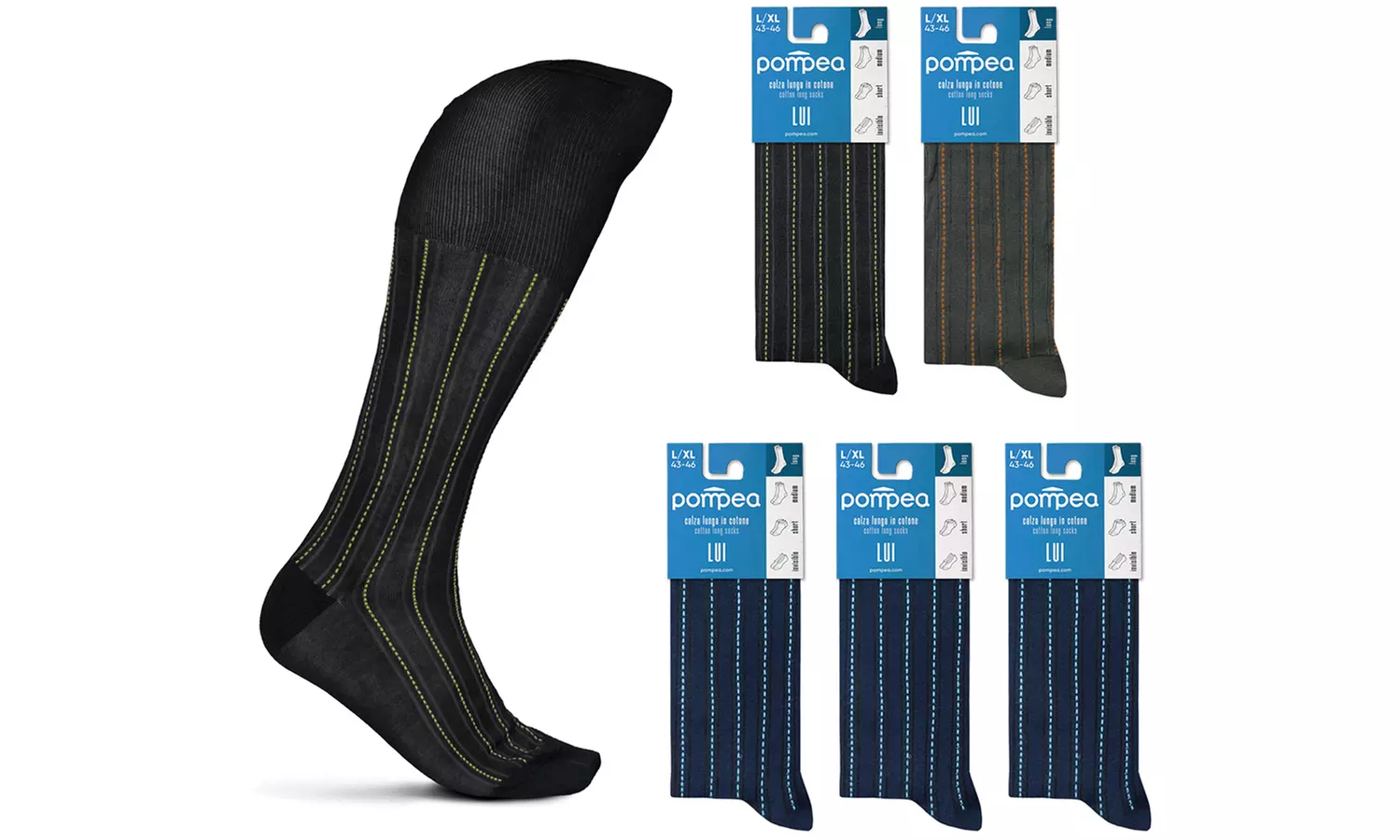 6 paia di calze Pompea in cotone primavera