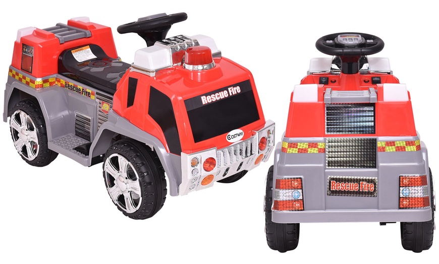 Image 1: Fire Engine Ride-On Vehicle