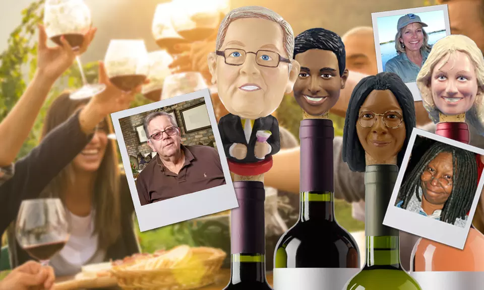 One Custom Bobblehead Wine Stopper from Allbobbleheads.com (52% Off) - Primary Image
