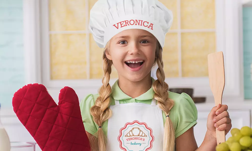 Kids' Personalized Chef Hats and Aprons from Monogram Online (Up to 70% Off). Three Options Available. - Second Medium