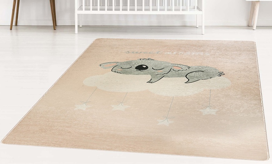 Image 11: Alfombra decorativa infantil con dibujos, suave al tacto