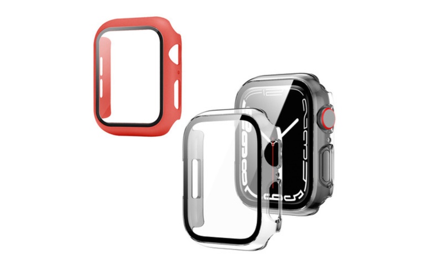 Image 9: One or Two Apple Watch Cases with Glass Protection