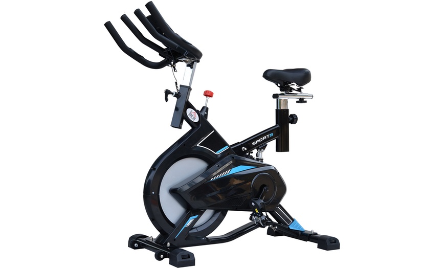 Image 8: HomCom Exercise Bike