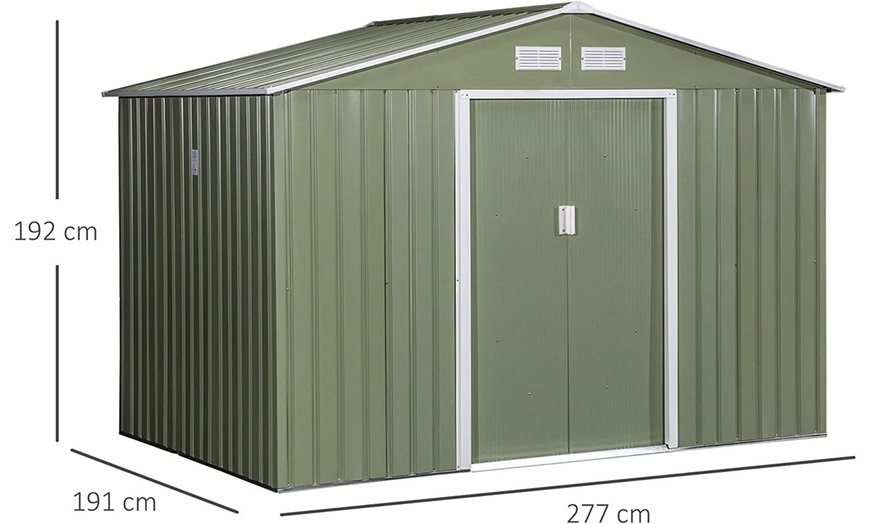 Image 10: Outsunny Durable and Easy Assembly Garden Shed 