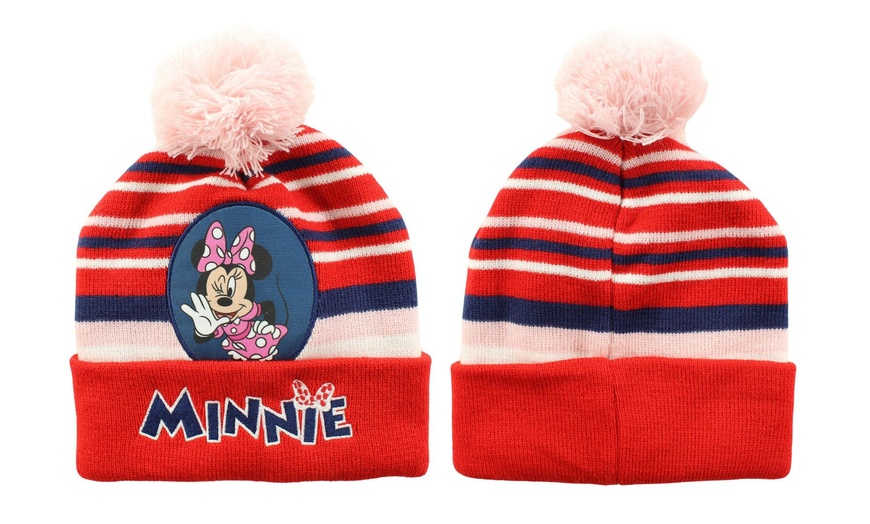 Image 2: Bonnet avec pompon Paw Patrol, Mickey ou Minnie