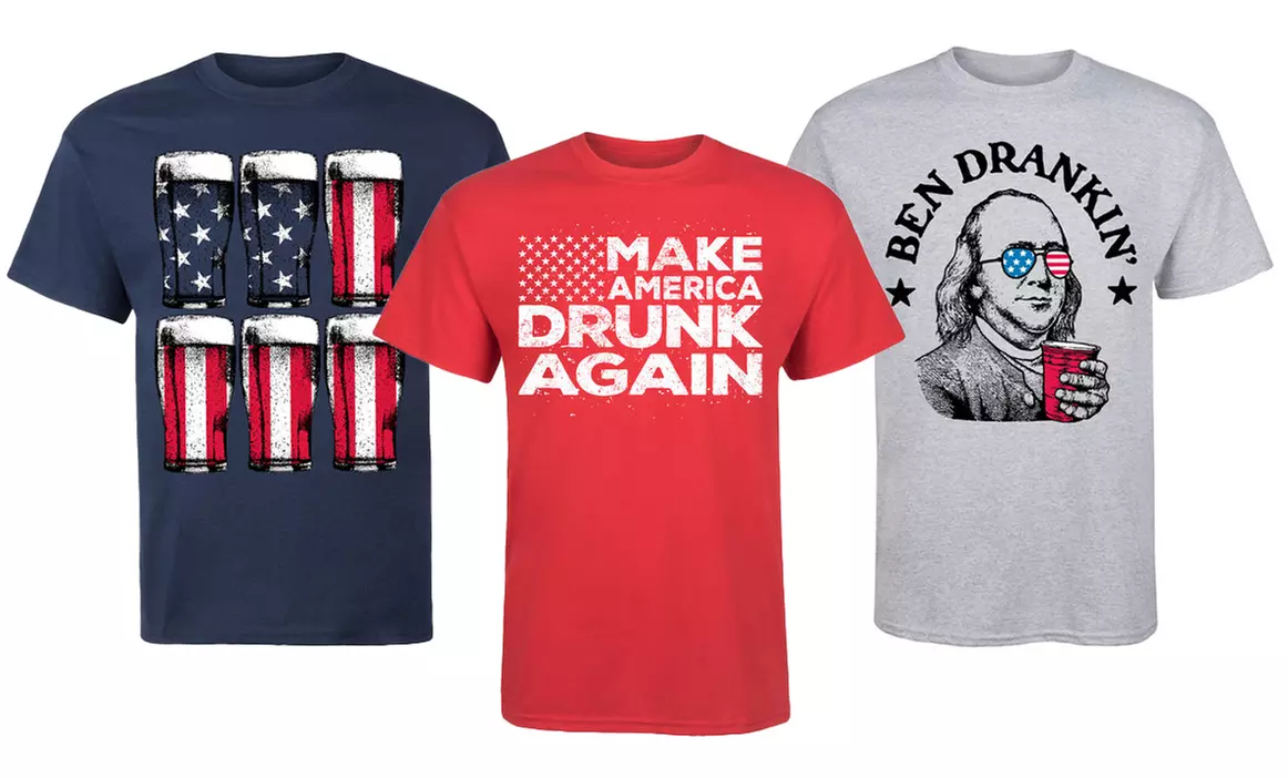 Americana Themed Men's Tees - Primary Image