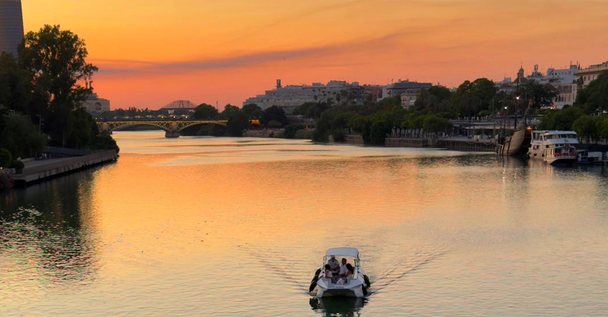 Paseo en hydronave por el río Guadalquivir en Sevilla para dos personas