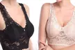 Lot de 2 ou 4 brassières en dentelle sans couture et décolleté profond - Second Medium