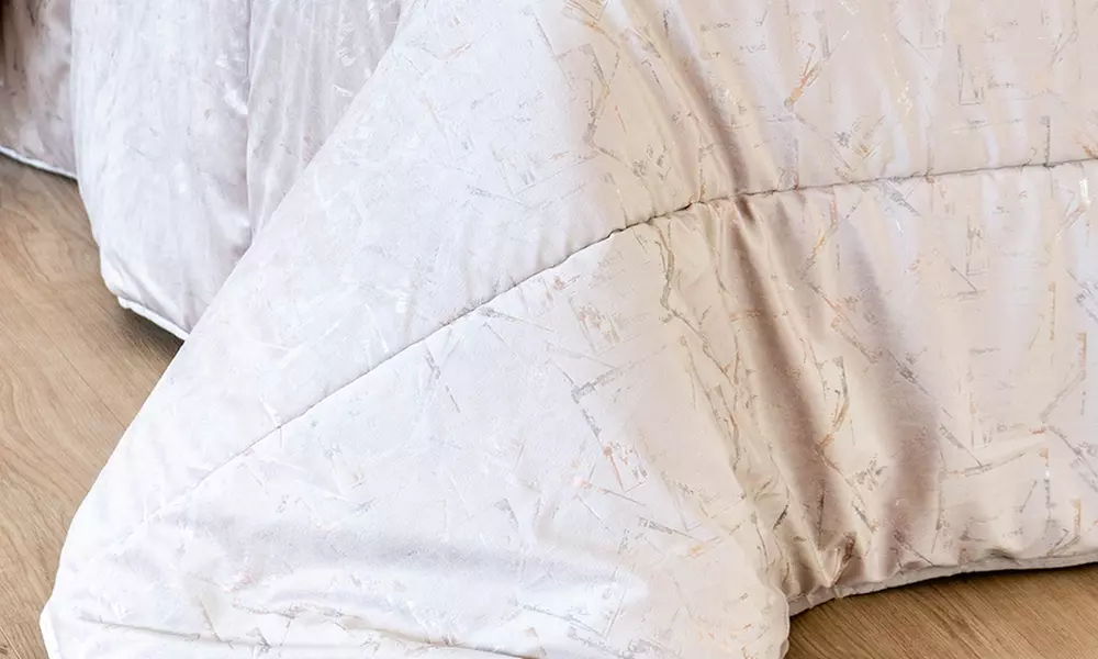 Doppelte Winterdecke aus Samt mit Digitaldruck