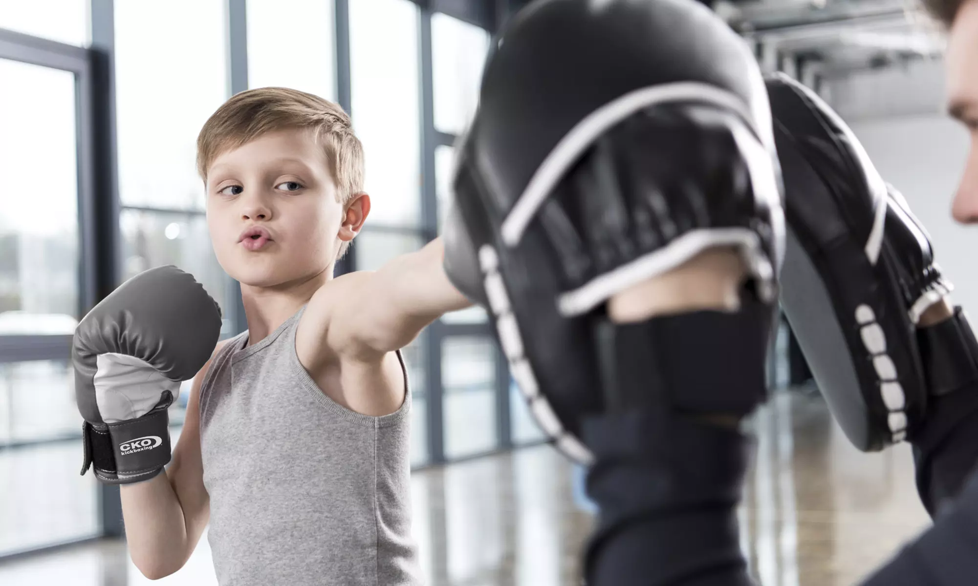 $19 for Four Kids' Kickboxing Classes with Gloves at CKO Kickboxing Jersey City ($80 Value) - Primary Image