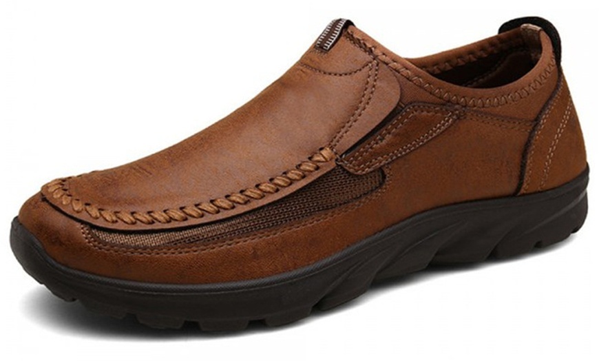 Image 8: Men's Faux Leather Casual Shoes