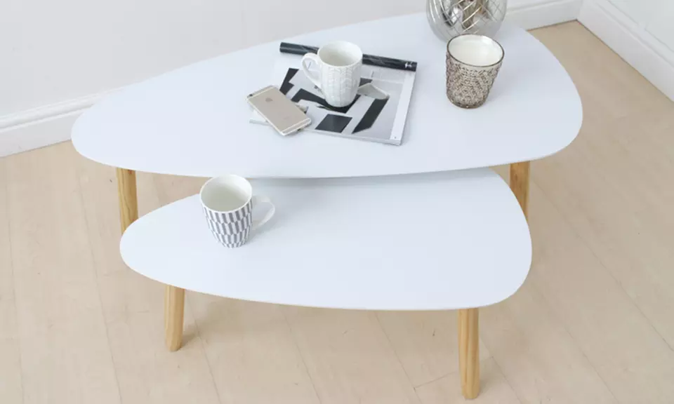 Two Scandinavian-Style Nested Coffee Tables for £49.99 With Free Delivery - Second Medium