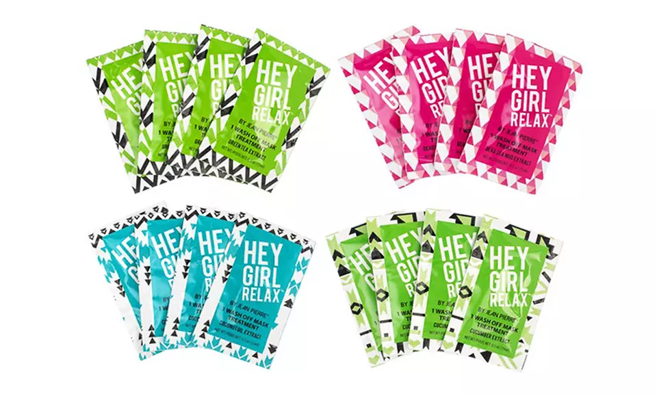 Jean Pierre Hey Girl Relax Wash Off Mask Treatments (8-Count) - Primary Image