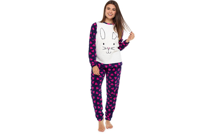 Image 3: Two-Piece Fleece Loungewear Set