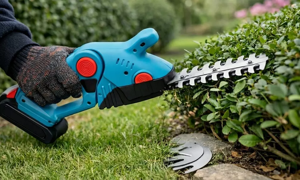 Taille-haie et sculpte-haie à batterie 2-en-1, 48 V