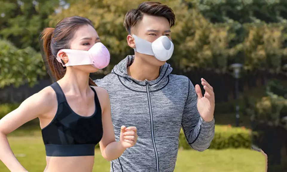 Masque purificateur d'air avec ventilation électrique rechargeable à deux niveaux d'intensité ou lot de filtres - Primary Image