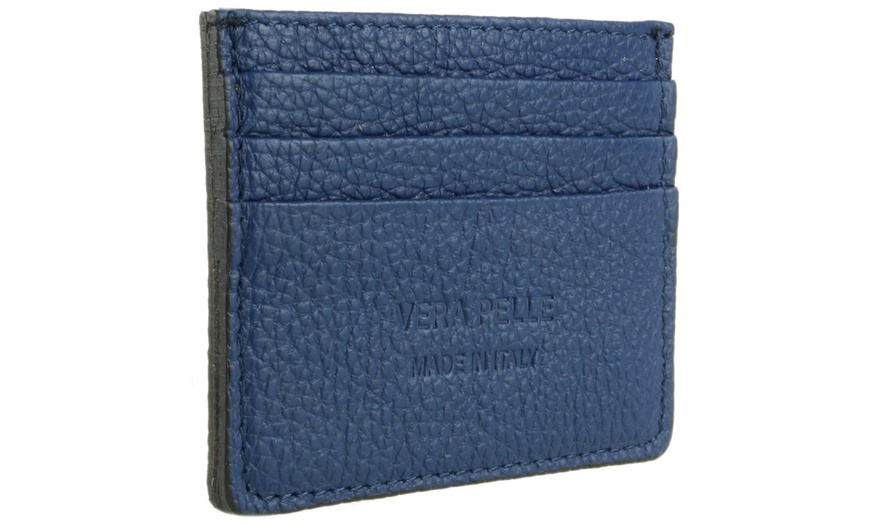 Image 21: Men's Genuine Leather Card Holder