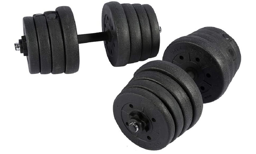 Up To 48% Off 30kg Adjustable Dumbbells Weight Set | Groupon