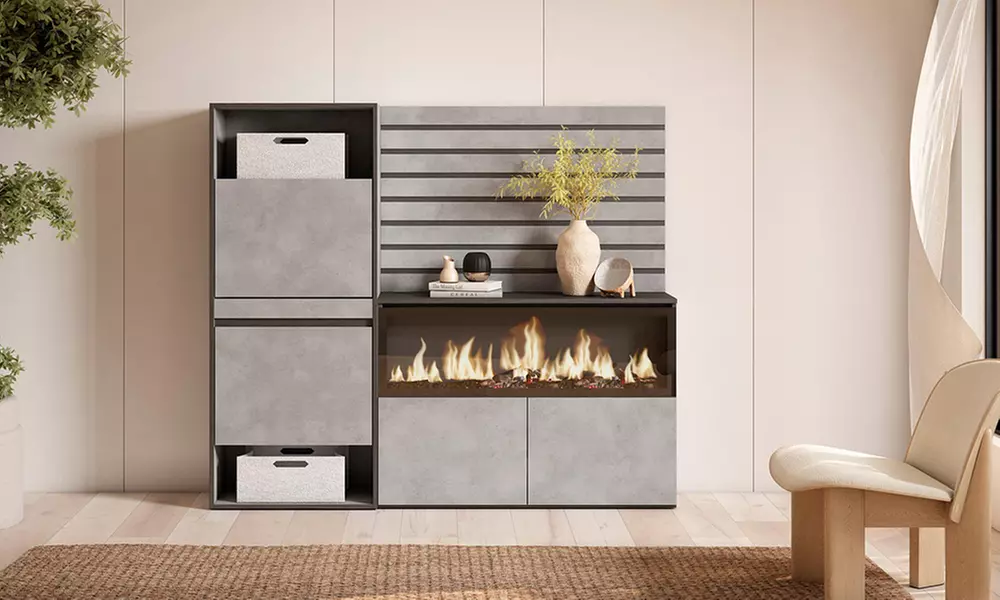 Scarpiera, Credenza, Camino elettrico