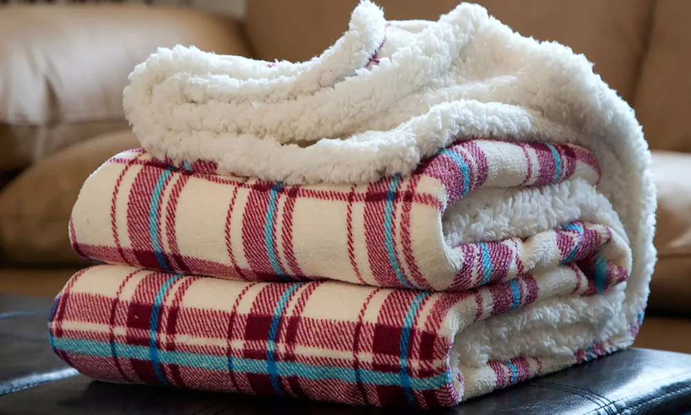 Lavish Home Sherpa Fleece Blanket Throws - Second Medium