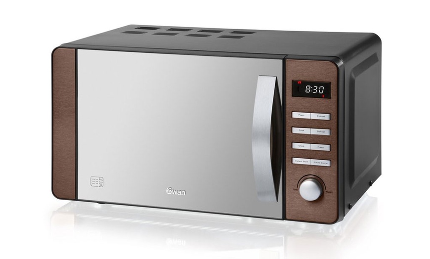 Image 4: Swan Copper Digital Microwave