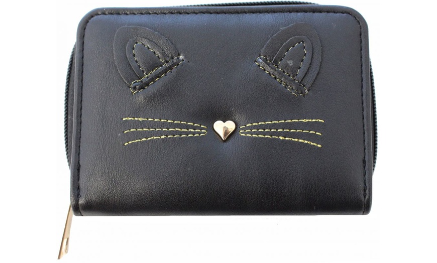 Image 2: Multi-Compartment Cat Wallet