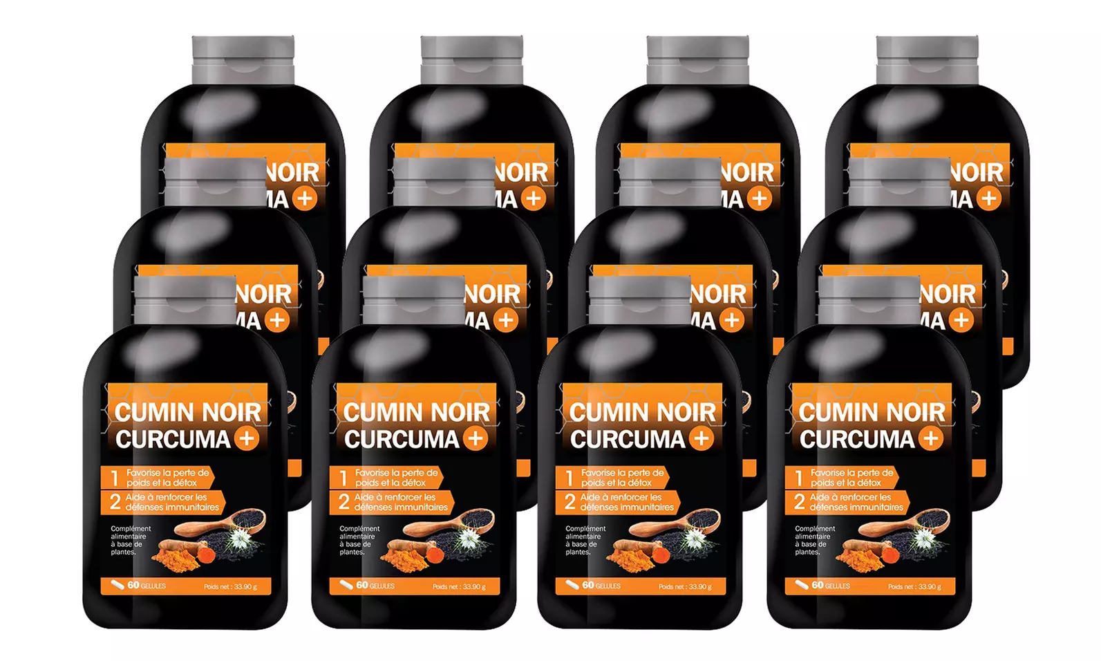 Curcuma Cumin noir, cure de 2 mois - Second Medium