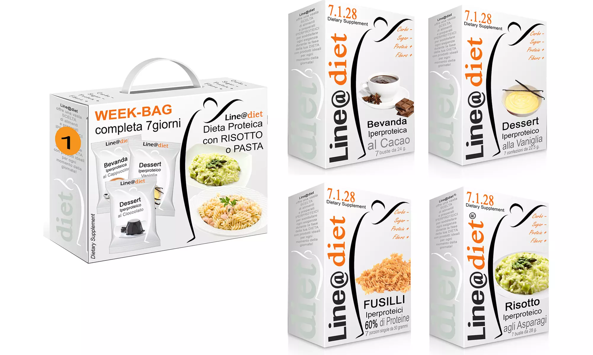 Kit Dieta Proteica Line@ con risotto e pasta