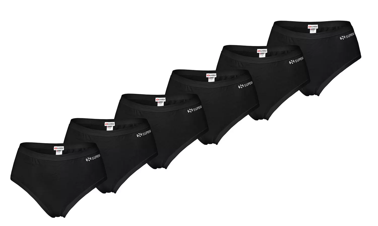 Set con 6 paia di slip da donna Superga