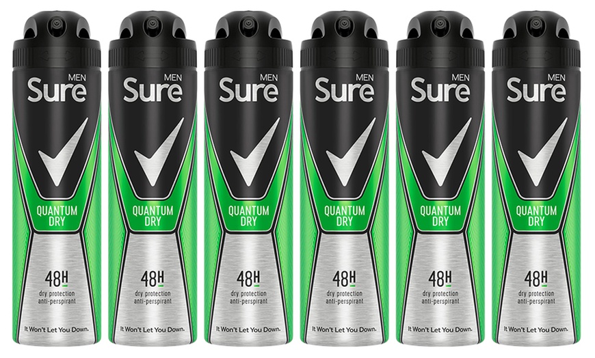 Image 7: Six-Pack of Sure for Men Antiperspirant Body Spray Deodorant