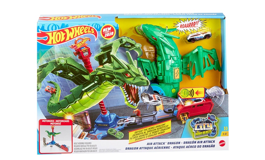 Image 6: Hot Wheels City Air Attack Dragon Playset