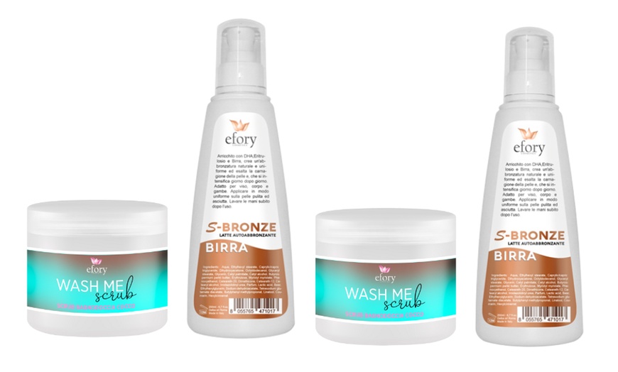 Image 5: Set Sole Mio Abbronzatura con Autoabbronzante e Scrub Efory Cosmetics