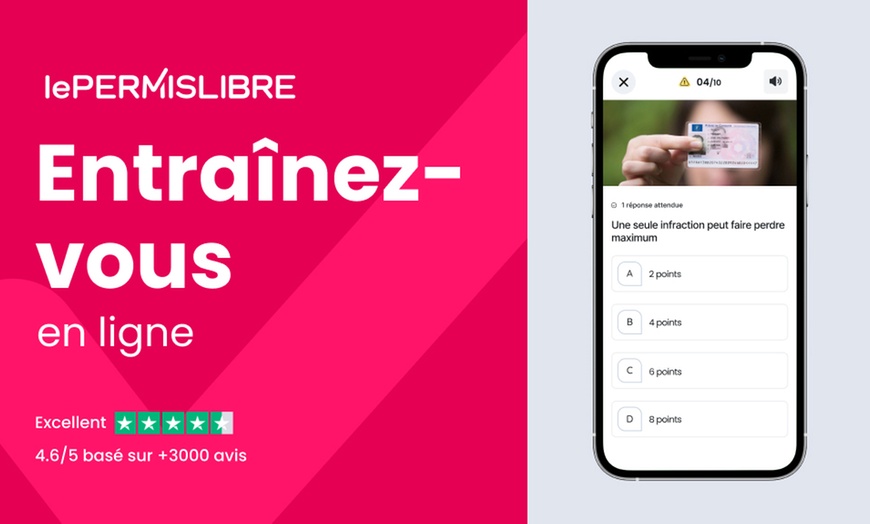 Image 2: Pack permis avec code et heure de conduite avec Le Permis Libre