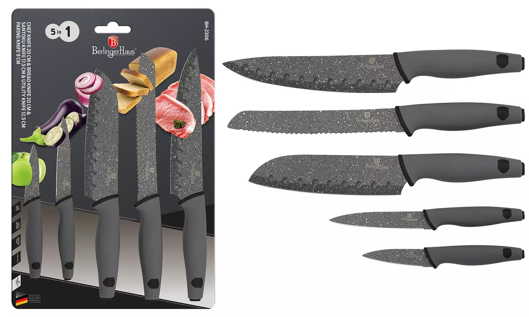 Set de 5 couteaux en granite Diamond Line - Primary Image