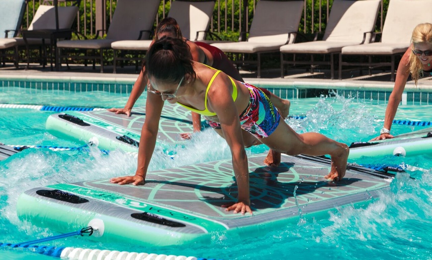 Image 2: Group Aqua Float Fitness Class