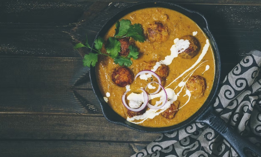 Image 9: Indian Dinner Feast with Wine and Dessert for 2, 4, or 6