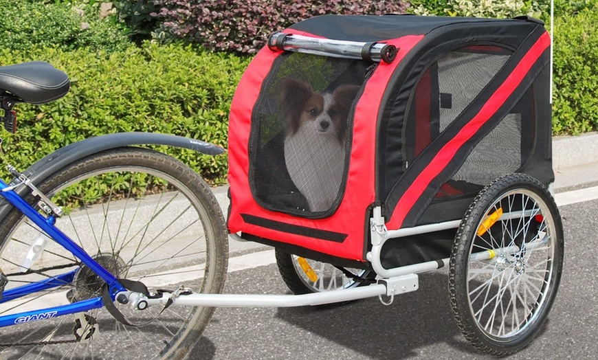 Image 16: PawHut Pet Bicycle Trailer