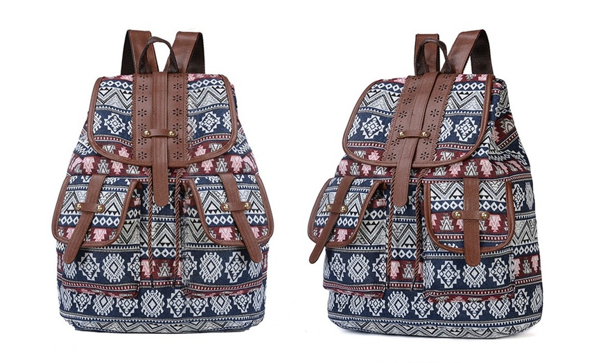 Image 6: Vintage Pattern Backpack