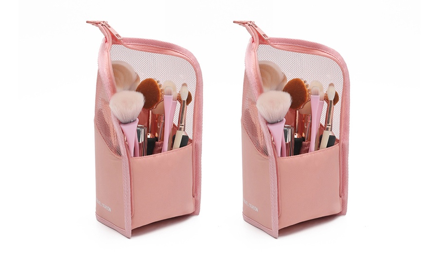 Image 6: Standing Makeup Brush Organiser Travel Case