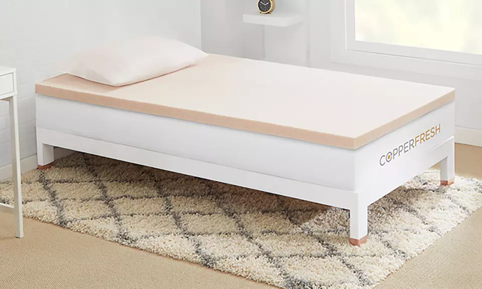 Sleep Studio CopperFresh DORM Gel Memory Foam Mattress Toppers - Primary Image