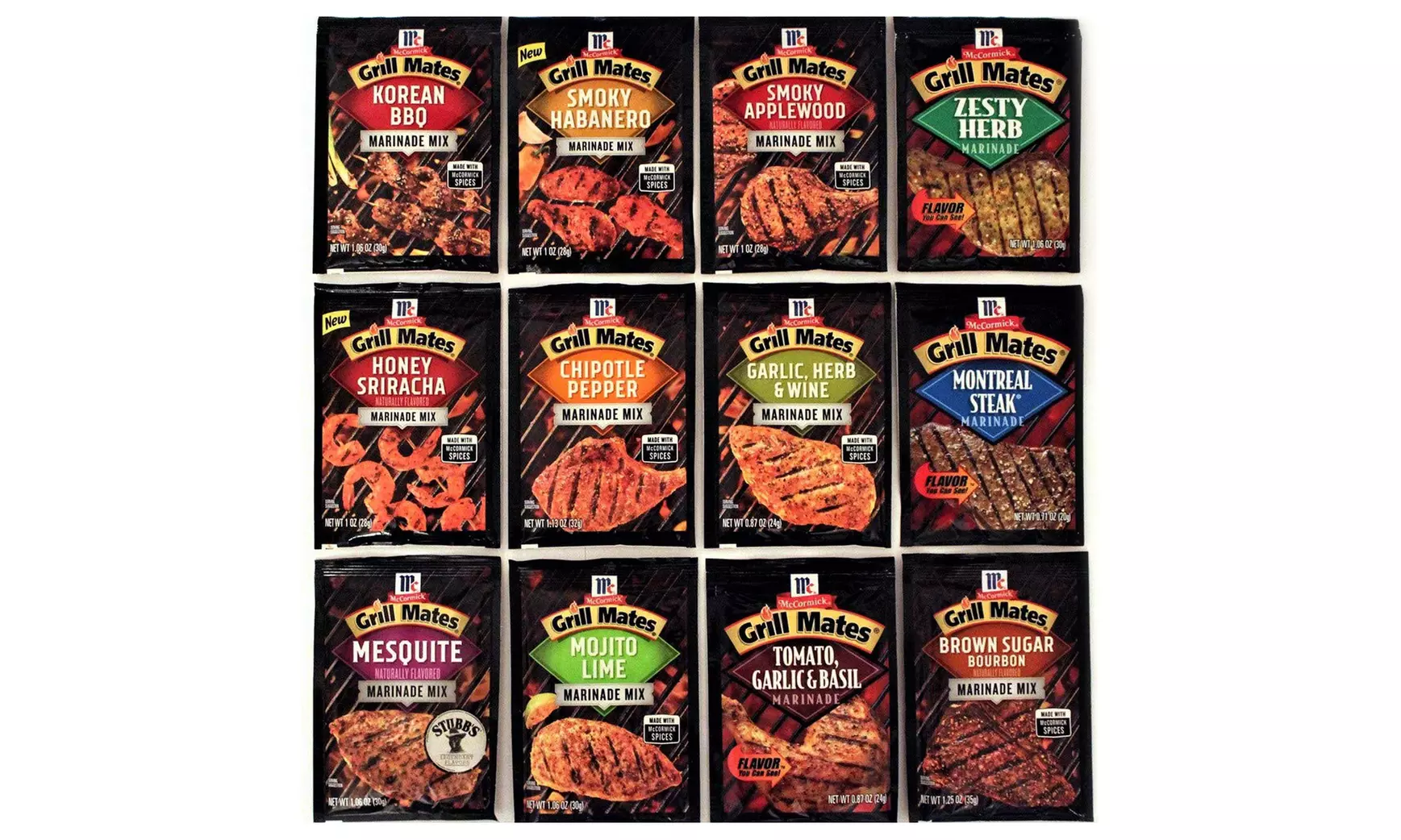 McCormick Grill Mates Special Variety Pack (Marinades, Seasoning Mix, and Rubs) (12-Pack) - Primary Image