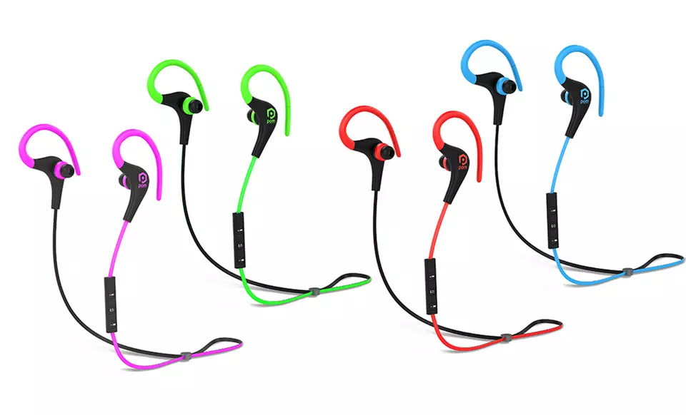 POM Gear SPORT Pro2GO Bluetooth 4.0 Wireless Noise Reducing Sweat-Proof Earbuds with Mic - Primary Image